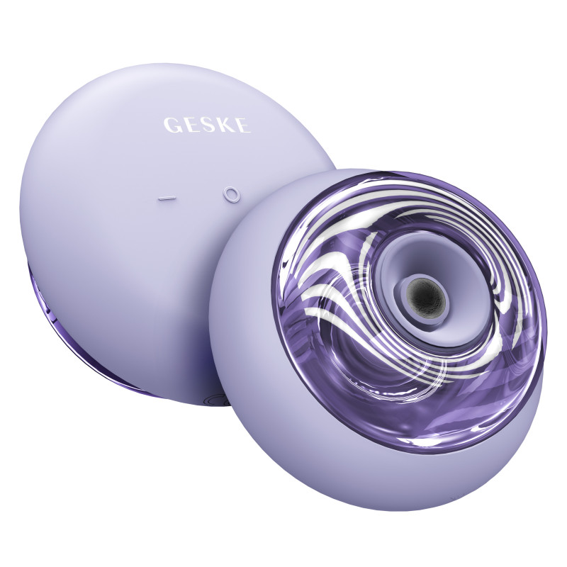 Масажер для обличчя та тіла GESKE Sonic Cool&Warm Face and Body Massager 9 в 1 purple