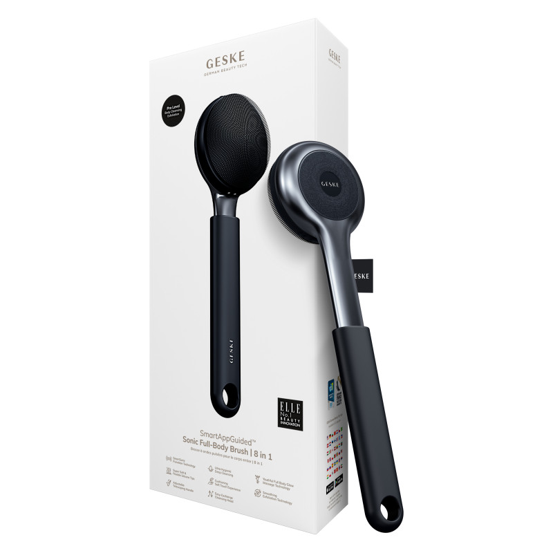 Ультразвукова щітка для всього тіла GESKE Sonic Full-Body Brush&Intensive Exfoliator black