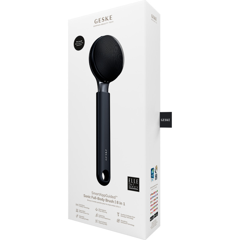 Ультразвукова щітка для всього тіла GESKE Sonic Full-Body Brush&Intensive Exfoliator black