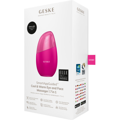 Масажер для обличчя GESKE Cool&Warm Eye and Face Massager 7 в 1 magenta