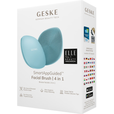 Щітка для обличчя GESKE Facial Brush 4 в 1 turquoise