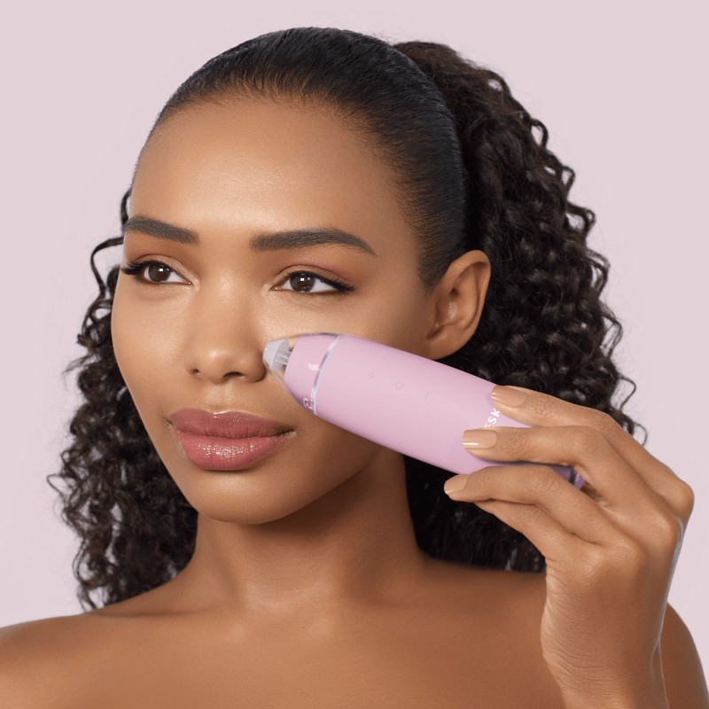 Мікродермабразійний пристрій для видалення чорних цяток GESKE MicroDermabrasion Blackhead Remover 7 в 1 pink