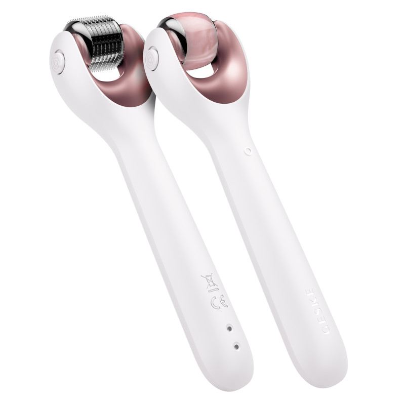 Електронний ролер для обличчя з мікроголками GESKE MicroNeedle Face Roller 9 в 1 starlight