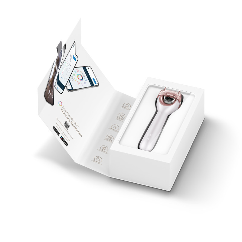 Електронний ролер для обличчя з мікроголками GESKE MicroNeedle Face Roller 9 в 1 starlight