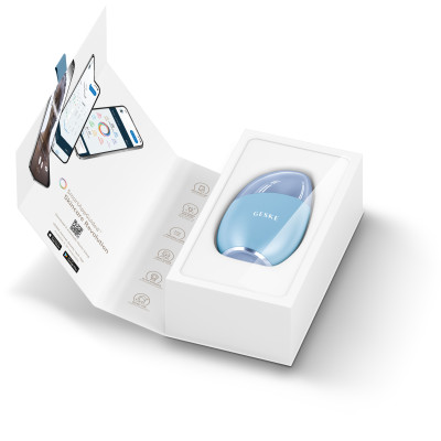 Масажер для обличчя GESKE Cool&Warm Eye and Face Massager 7 в 1 aquamarine