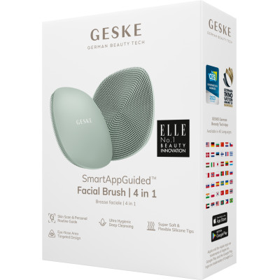 Щітка для обличчя GESKE Facial Brush 4 в 1 green