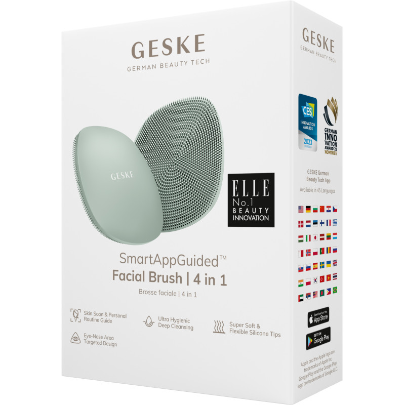 Щітка для обличчя GESKE Facial Brush 4 в 1 green