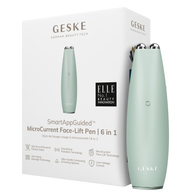 Мікрострумова ручка для підтяжки обличчя GESKE MicroCurrent Face-Lift Pen green