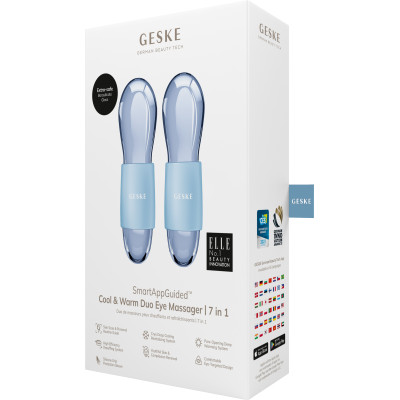 Подвійний масажер для очей GESKE Cool&Warm Duo Eye Massager 7 в 1 aquamarine