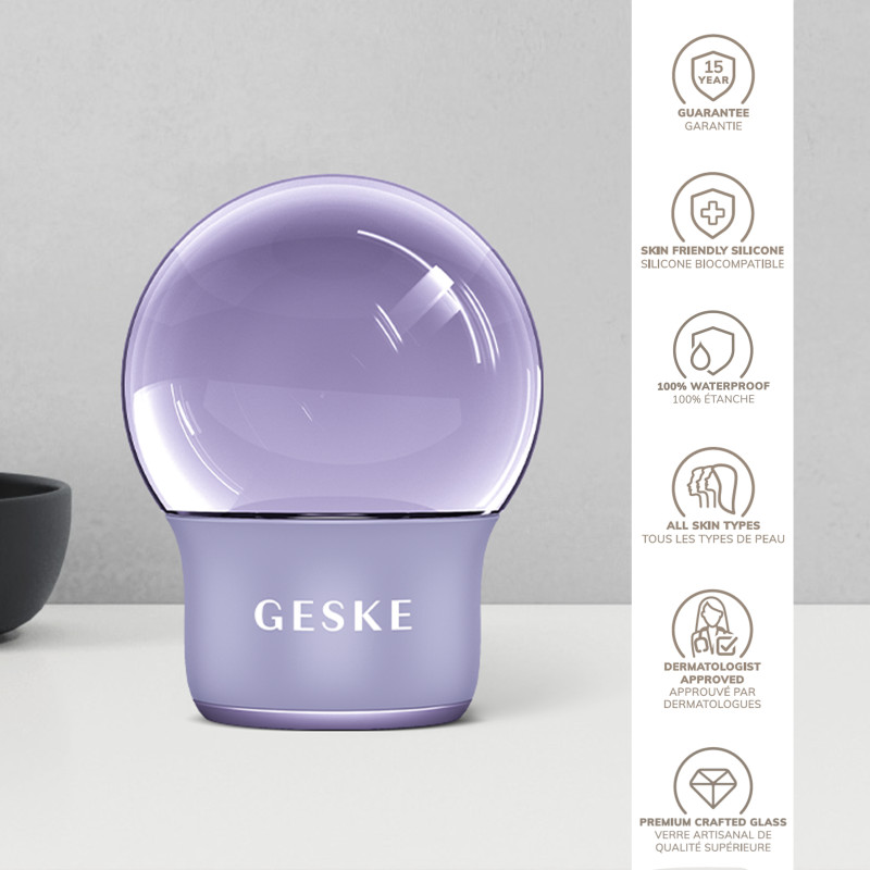 Масажер для обличчя і тіла GESKE Cool&Warm Face and Body Massager purple