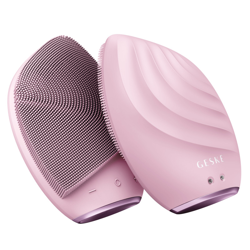 Електронна ультразвукова щітка для обличчя GESKE Sonic Facial Brush pink
