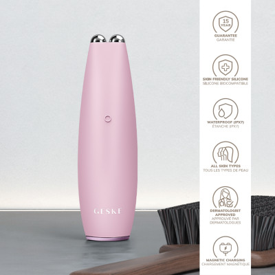 Мікрострумова ручка для підтяжки обличчя GESKE MicroCurrent Face-Lift Pen pink