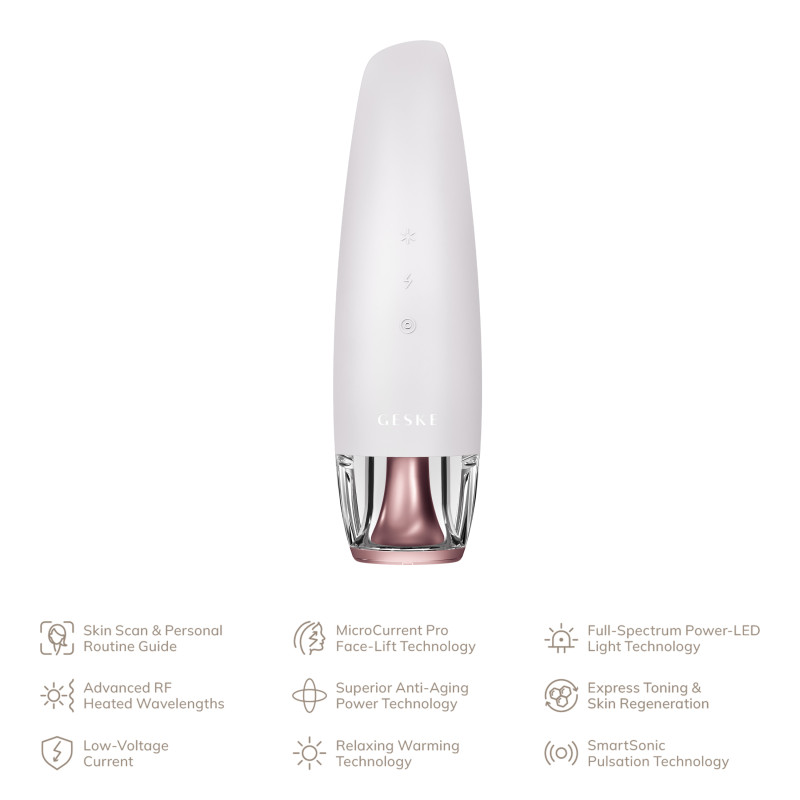 Антивіковий LED-випромінювач для відновлення шкіри обличчя GESKE Anti-Aging Skin Renewer starlight