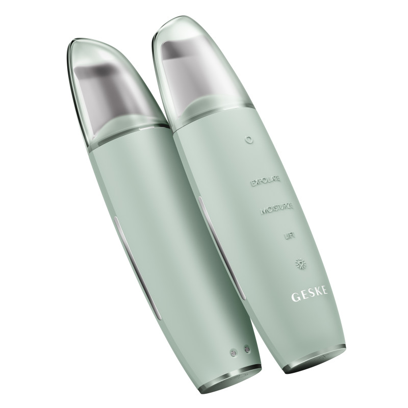 Мікрострумовий скрабер для шкіри та усунення чорних точок GESKE MicroCurrent Skin Scrubber&Blackhead Remover 9 в 1 green