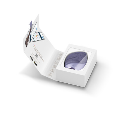 Електронна ультразвукова щітка для обличчя GESKE Sonic Facial Brush 5 в 1 purple