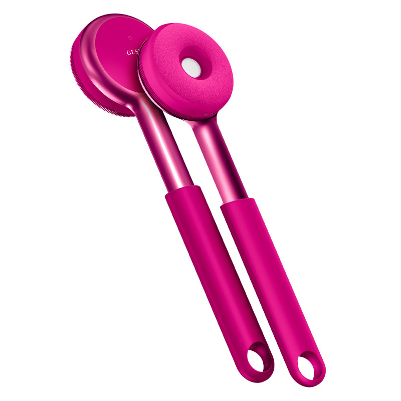 Звукова світлодіодна щітка для всього тіла GESKE Sonic LED Full-Body Brush&Intensive Exfoliator 9 в 1 magenta