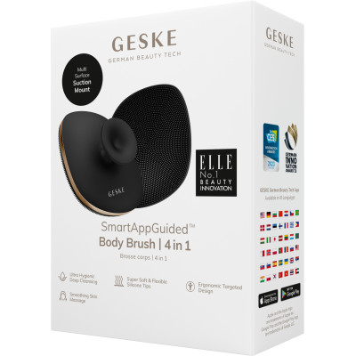 Щітка для тіла GESKE Body Brush 4 в 1 gray