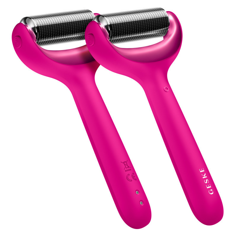 Ролер для голкової мезотерапії обличчя та тіла GESKE MicroNeedle Face&Body Roller 9 в 1 magenta