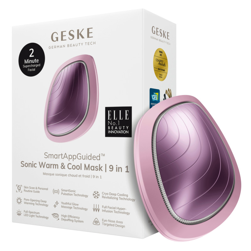 Ультразвукова маска тепло та холод GESKE Sonic Warm&Cool Mask pink