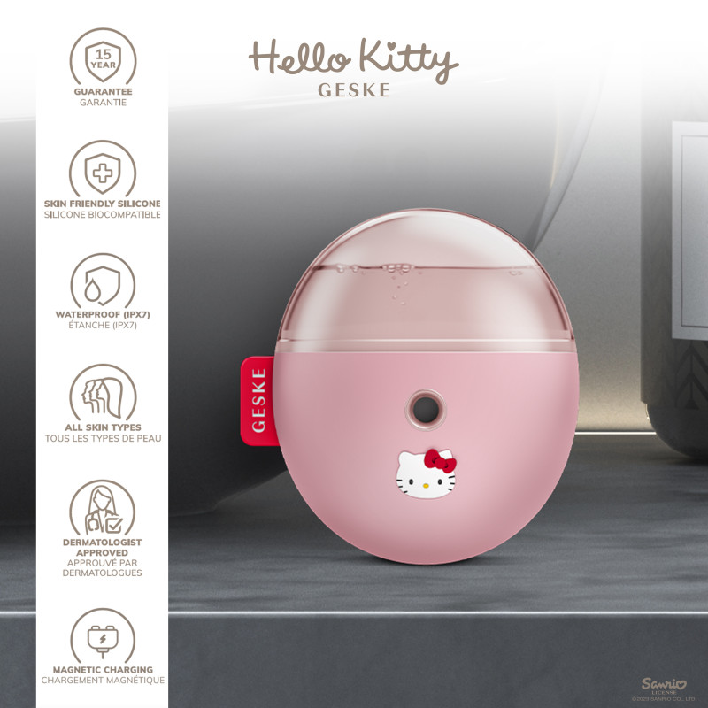 Електронний освіжувач для зволоження обличчя GESKE Facial Hydration Refresher by Hello Kitty pink