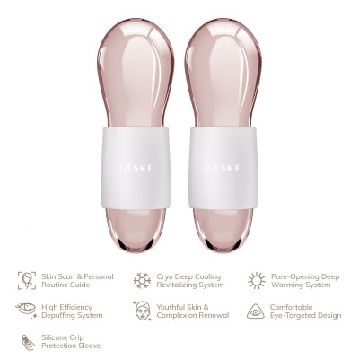Подвійний масажер для очей GESKE Cool&Warm Duo Eye Massager 7 в 1 starlight