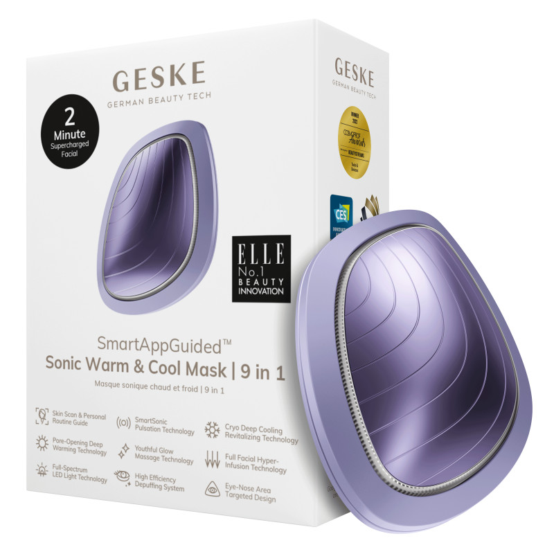 Ультразвукова маска тепло та холод GESKE Sonic Warm&Cool Mask 9 в 1 purple