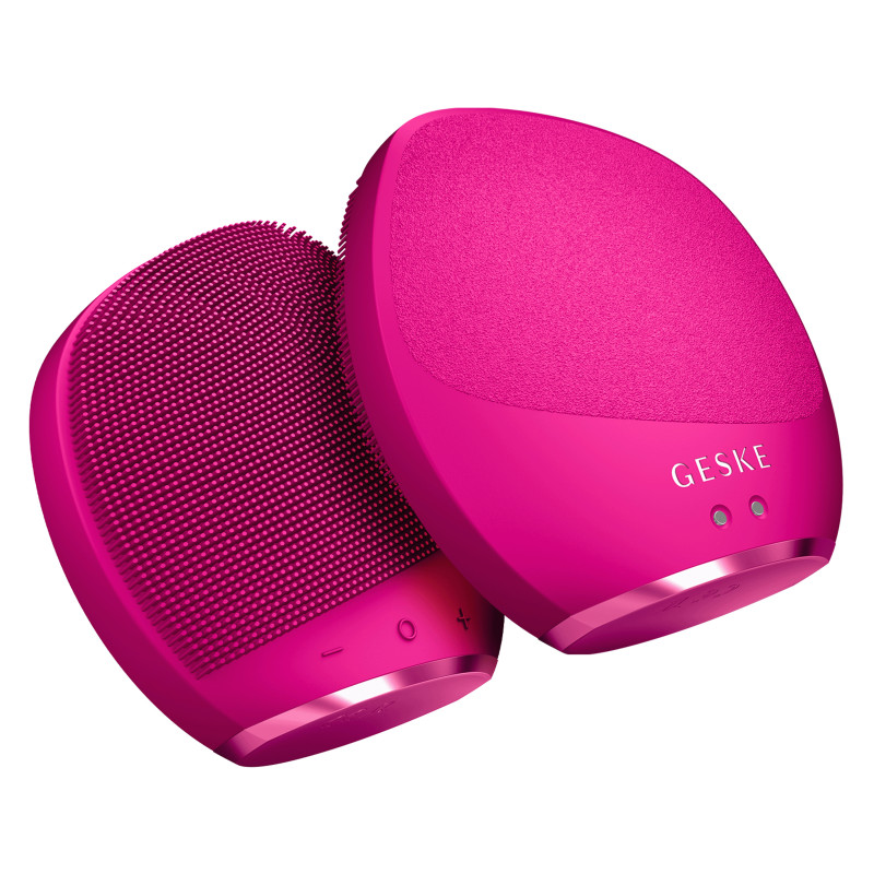 Ультразвукова щітка для тіла та інтенсивний пілінг GESKE Sonic Body Brush&Intensive Exfoliator 7 в 1 magenta