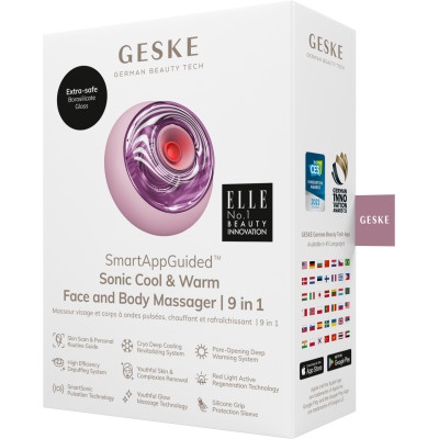 Масажер для обличчя та тіла GESKE Sonic Cool&Warm Face and Body Massager pink