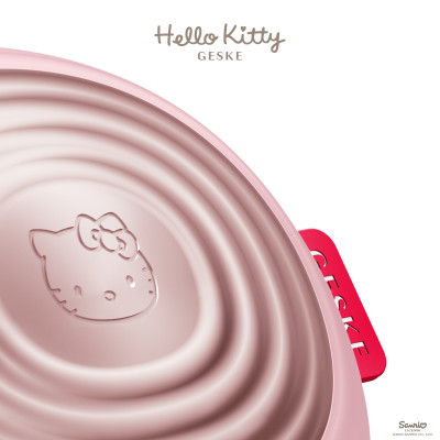 Електронна ультразвукова термощітка для обличчя GESKE Sonic Thermo Facial Brush by Hello Kitty pink