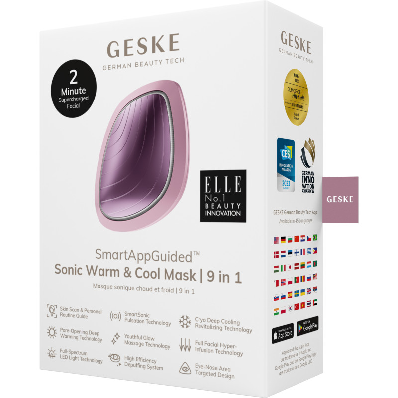 Ультразвукова маска тепло та холод GESKE Sonic Warm&Cool Mask pink