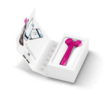Електронний ультразвуковий ролик для обличчя GESKE Sonic Facial Roller 4 в 1 magenta