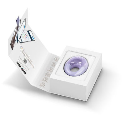 Масажер для очей GESKE Cool&Warm Eye Massager purple