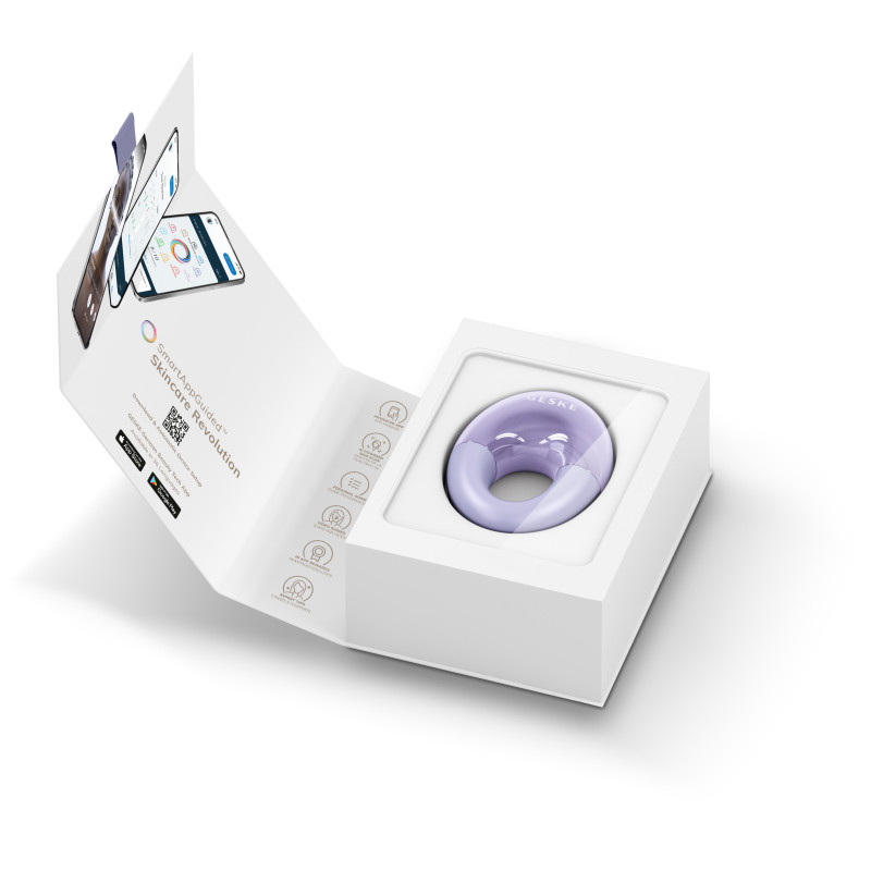 Масажер для очей GESKE Cool&Warm Eye Massager purple