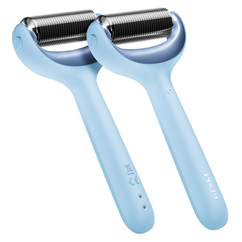 Електронний ролер для обличчя та тіла з мікроголками GESKE MicroNeedle Face&Body Roller 8 в 1 aquamarine
