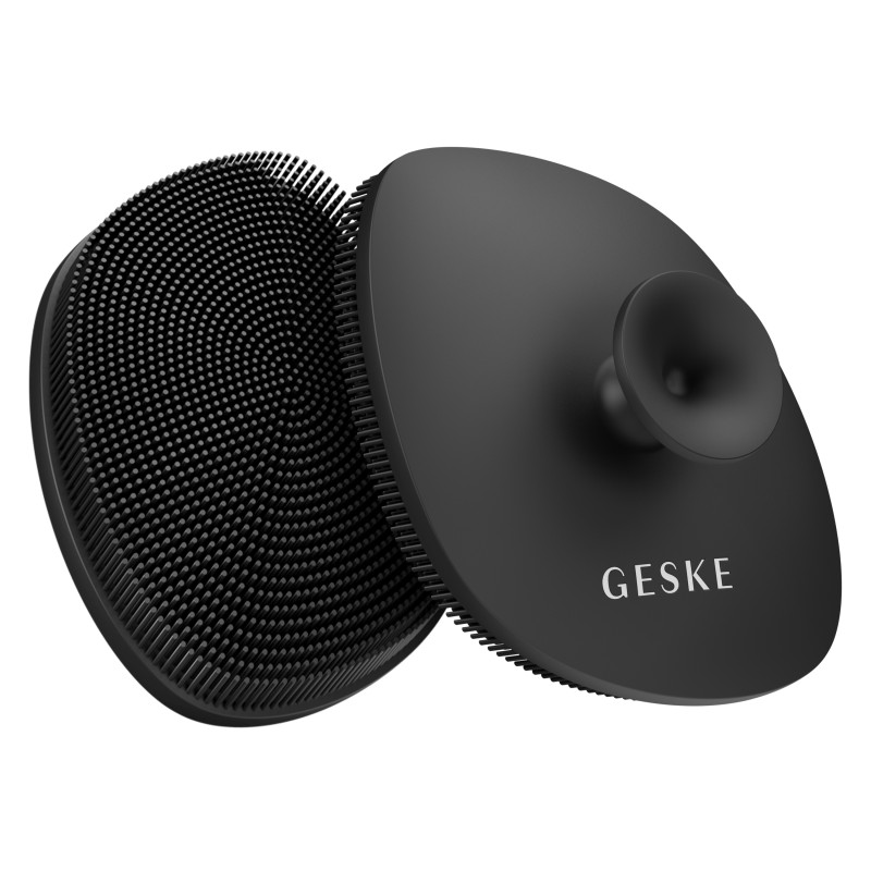 Щітка для обличчя GESKE Facial Brush 4 в 1 з тримачем gray
