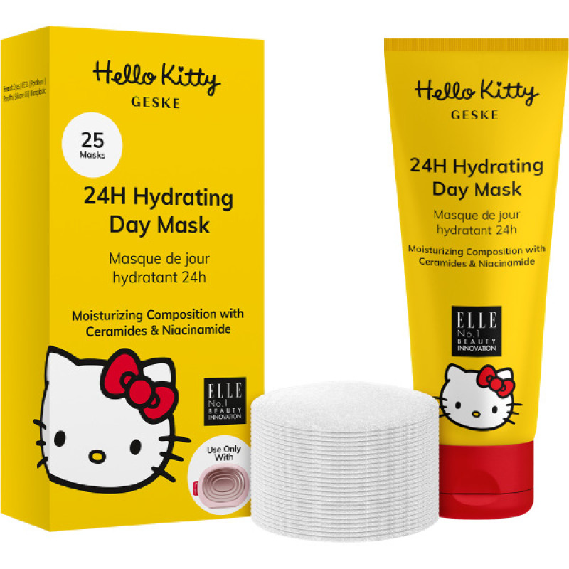 Добова зволожувальна денна маска GESKE 24H Hydrating Day Mask by Hello Kitty Oval 25 шт