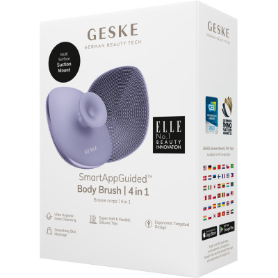 Щітка для тіла GESKE Body Brush 4 в 1 purple