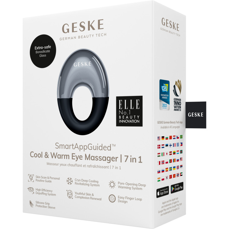 Масажер для очей GESKE Cool&Warm Eye Massager 7 в 1 black