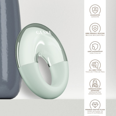 Масажер для очей GESKE Cool&Warm Eye Massager 7 в 1 green