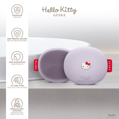Щітка для обличчя GESKE Facial Brush 3 в 1 by Hello Kitty purple