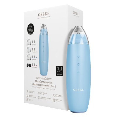 Мікродермабразійний пристрій для видалення чорних цяток GESKE MicroDermabrasion Blackhead Remover 7 в 1 aquamarine