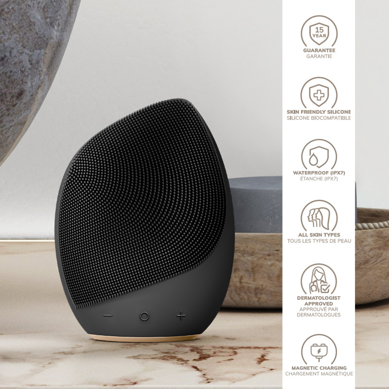 Електронна ультразвукова щітка для обличчя GESKE Sonic Facial Brush gray