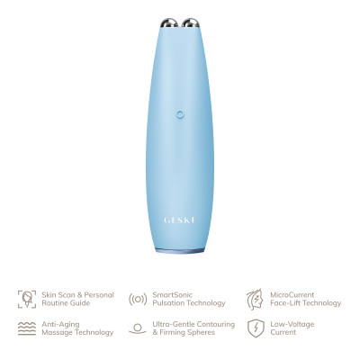 Мікрострумова ручка для підтяжки обличчя GESKE MicroCurrent Face-Lift Pen aquamarine