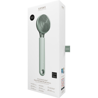 Ультразвукова щітка для всього тіла GESKE Sonic Full-Body Brush&Intensive Exfoliator 8 в 1 green