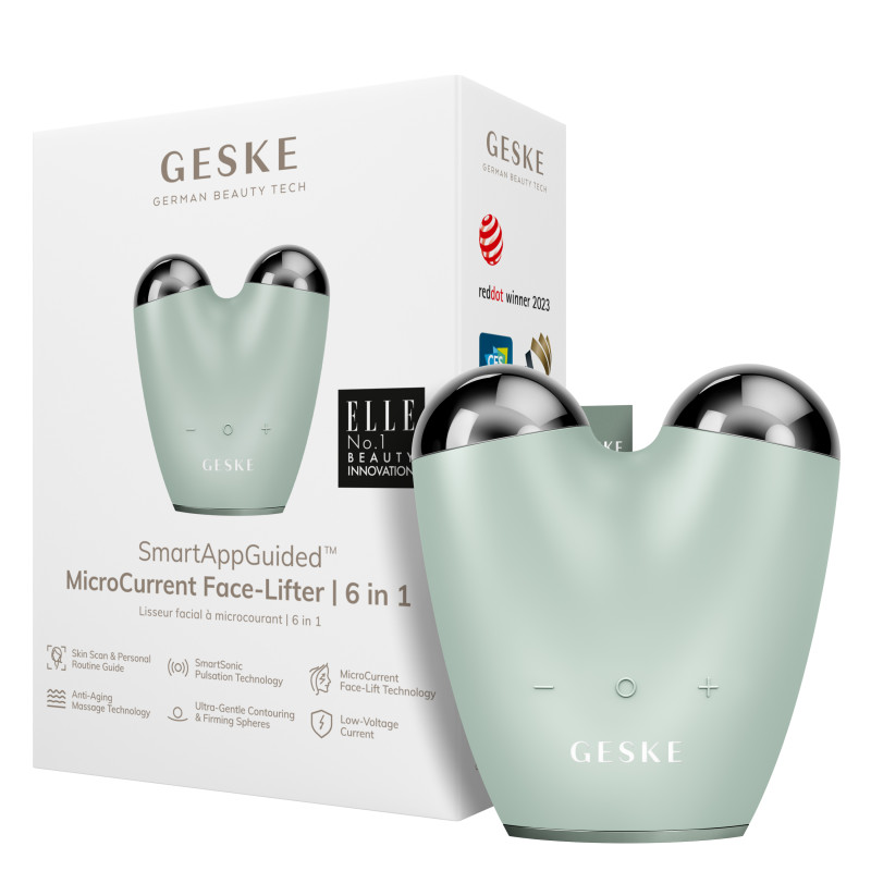 Мікрострумовий підтягувач обличчя GESKE MicroCurrent Face-Lifter green