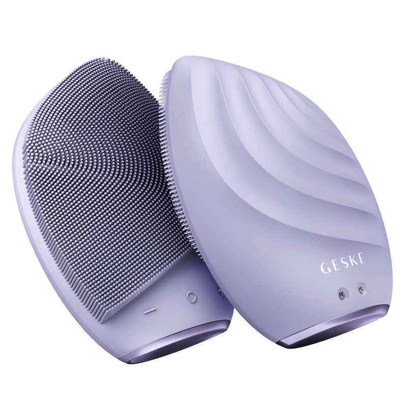 Електронна ультразвукова щітка для обличчя GESKE Sonic Facial Brush 5 в 1 purple