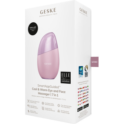 Масажер для обличчя GESKE Cool&Warm Eye and Face Massager 7 в 1 pink