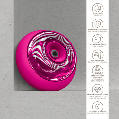 Масажер для обличчя та тіла GESKE Sonic Cool&Warm Face and Body Massager 9 в 1 magenta