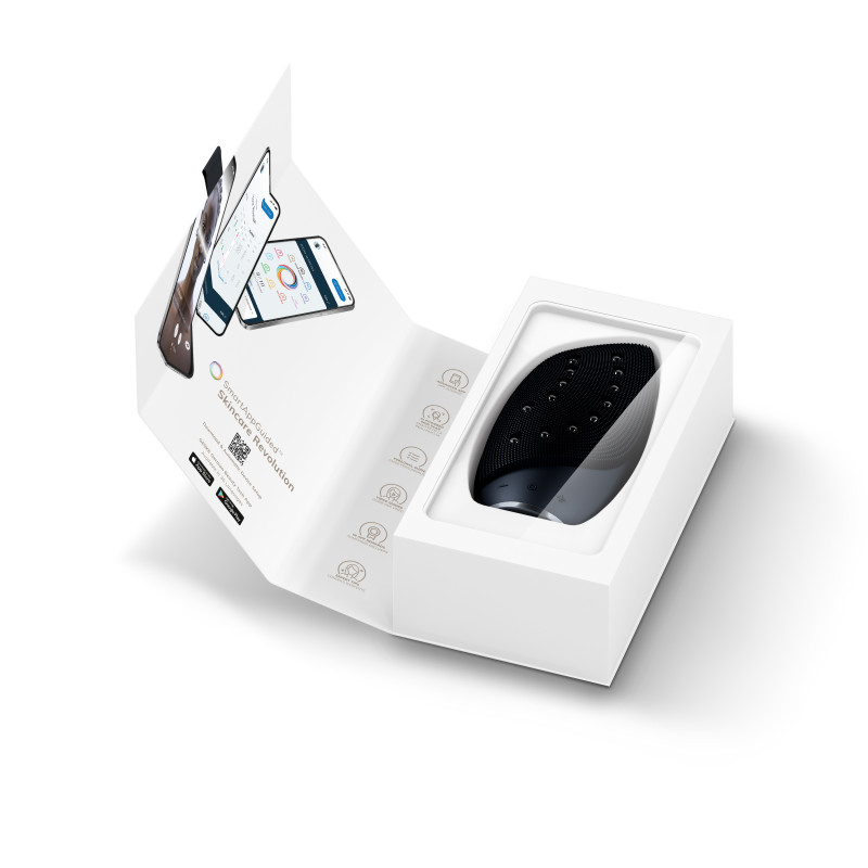 Очищувальна щітка для обличчя GESKE Sonic Thermo Facial Brush&Face-Lifter black