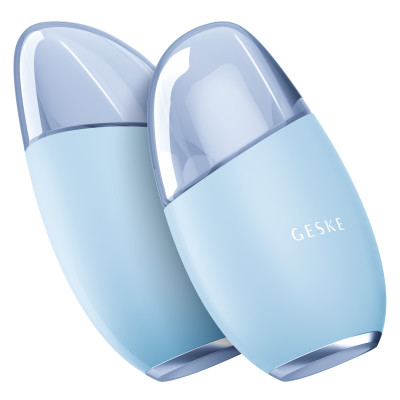 Масажер для обличчя GESKE Cool&Warm Eye and Face Massager 7 в 1 aquamarine